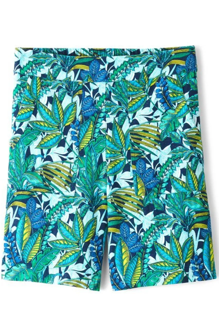 Flavia Linen Blend Shorts Pants|Shorts