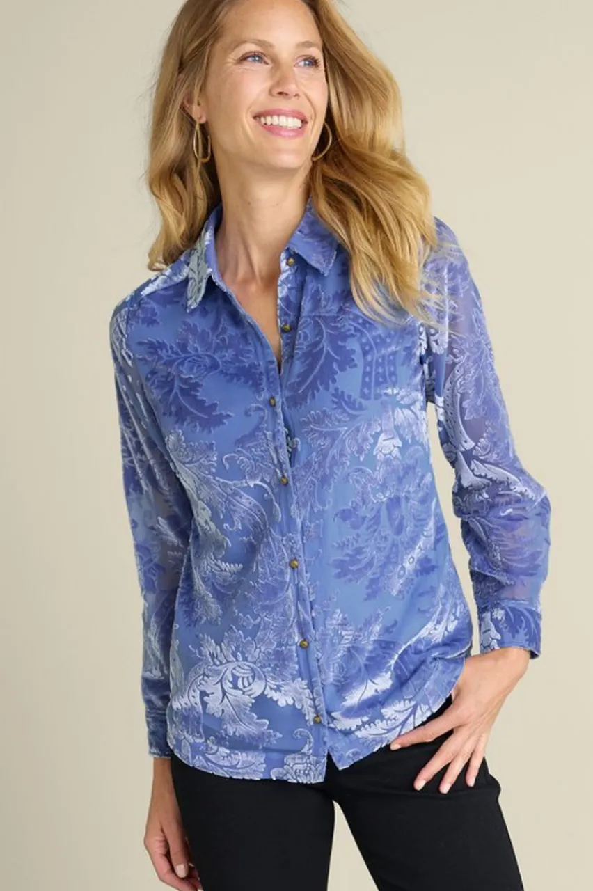 Discount Floreat Velvet Shirt Tops