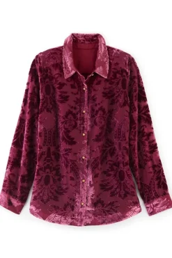 Discount Floreat Velvet Shirt Tops