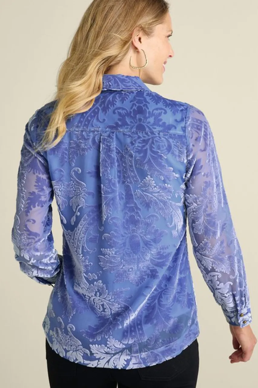 Discount Floreat Velvet Shirt Tops