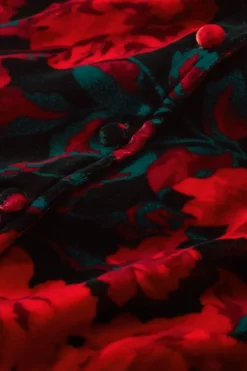 Hot Icon Silk Velvet Poets Tunic Shirt Tops