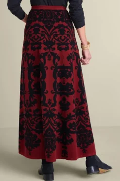 Discount Jacobean Sweater Skirt Skirts