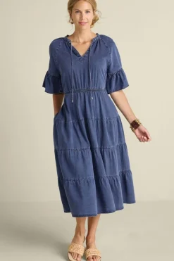Clearance Jessanne Tencel™ Midi Dress Dresses