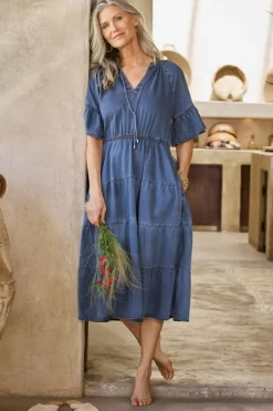 Clearance Jessanne Tencel™ Midi Dress Dresses