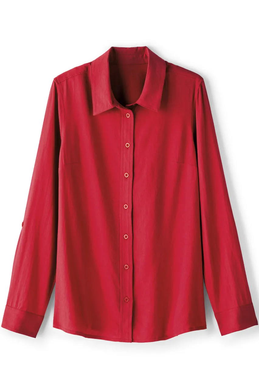 Hot Jordan Linen Blend Shirt Tops