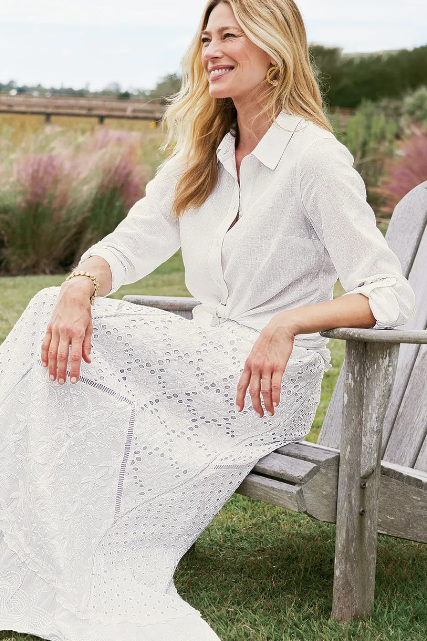 Hot Jordan Linen Blend Shirt Tops