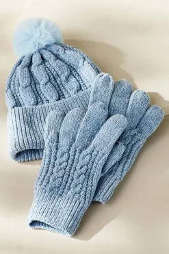Outlet Jules Chenille Hat & Gloves Set Hats