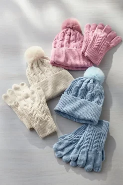 Outlet Jules Chenille Hat & Gloves Set Hats