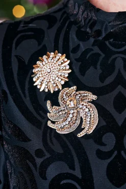 Best Juliana Flower Burst Brooch Jewelry|Necklaces