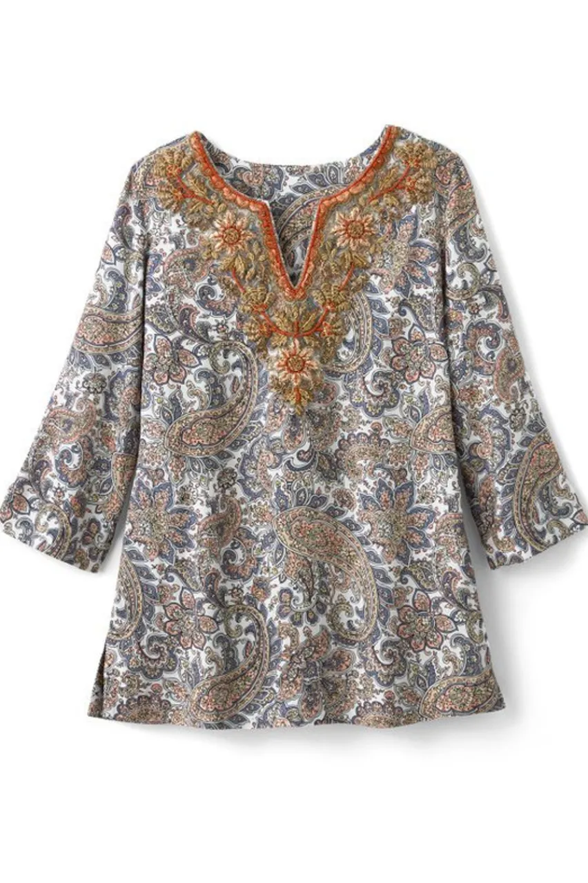 Kaimana Embellished Tunic Tops|Tunics & Leggings