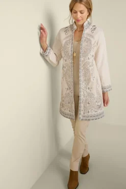 Sale Kerala Embellished Natural Jacket Toppers|Jackets & Coats