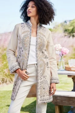 Sale Kerala Embellished Natural Jacket Toppers|Jackets & Coats