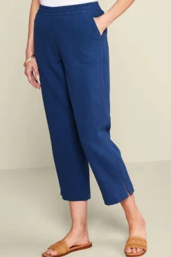 Best Khulani Straight Leg Gauze Crop Pants Pants