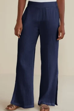 Sale Khulani Wide Leg Gauze Pants Pants