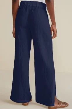Sale Khulani Wide Leg Gauze Pants Pants