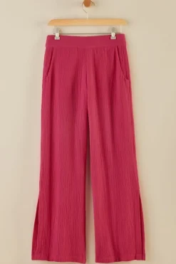 Sale Khulani Wide Leg Gauze Pants Pants