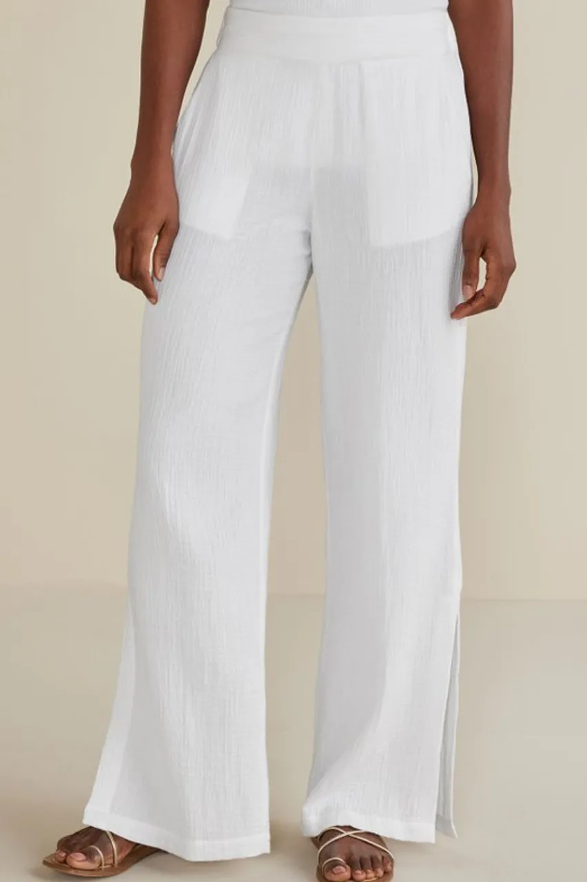 Sale Khulani Wide Leg Gauze Pants Pants