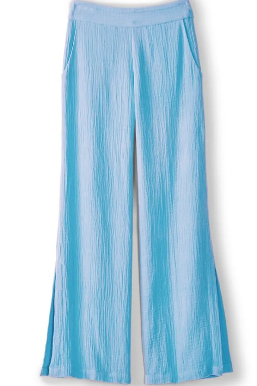 Sale Khulani Wide Leg Gauze Pants Pants