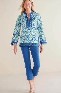 Online Kirti Ikat Tunic Tops