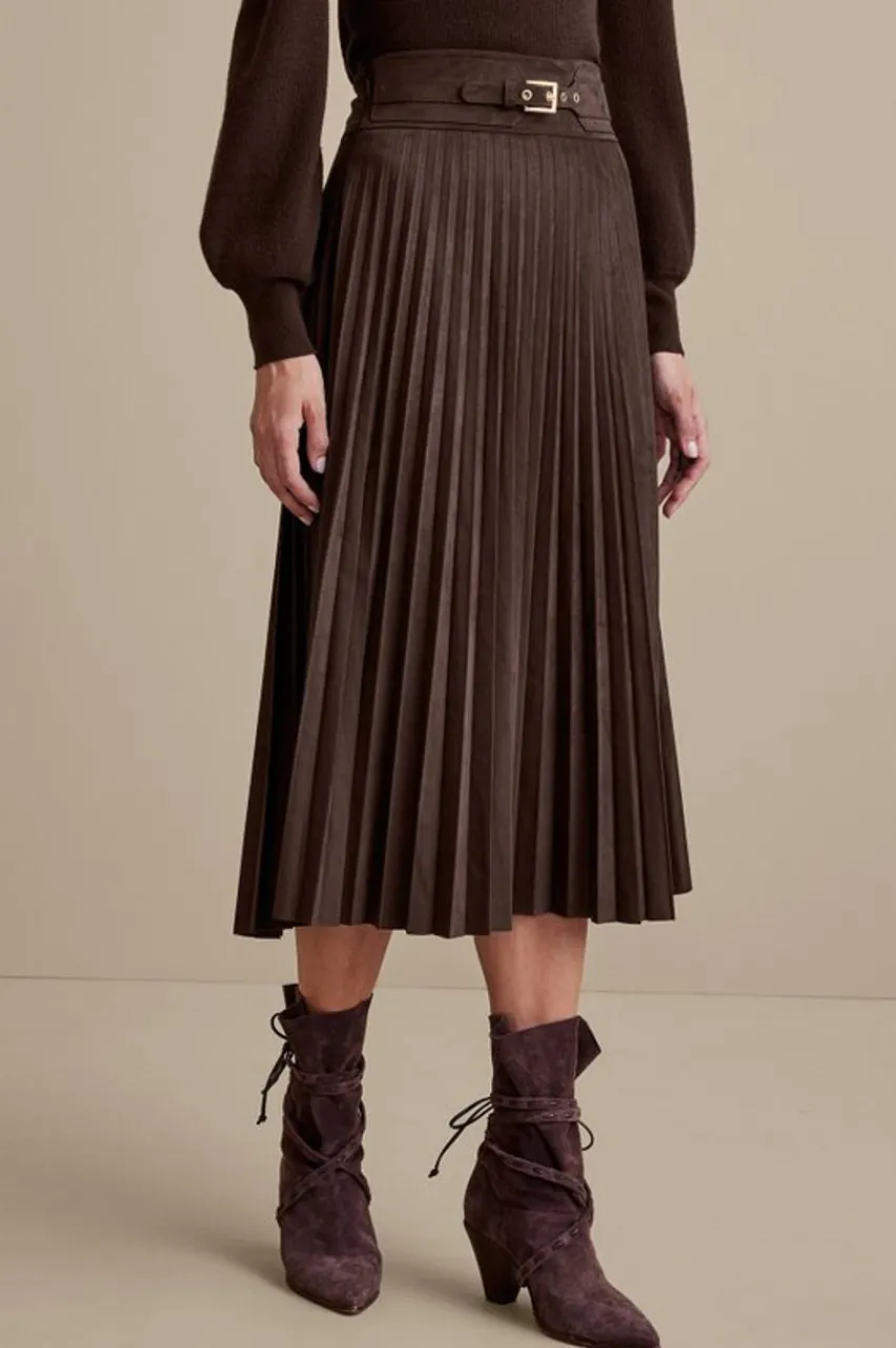 Discount Lavina Faux Suede Skirt Skirts