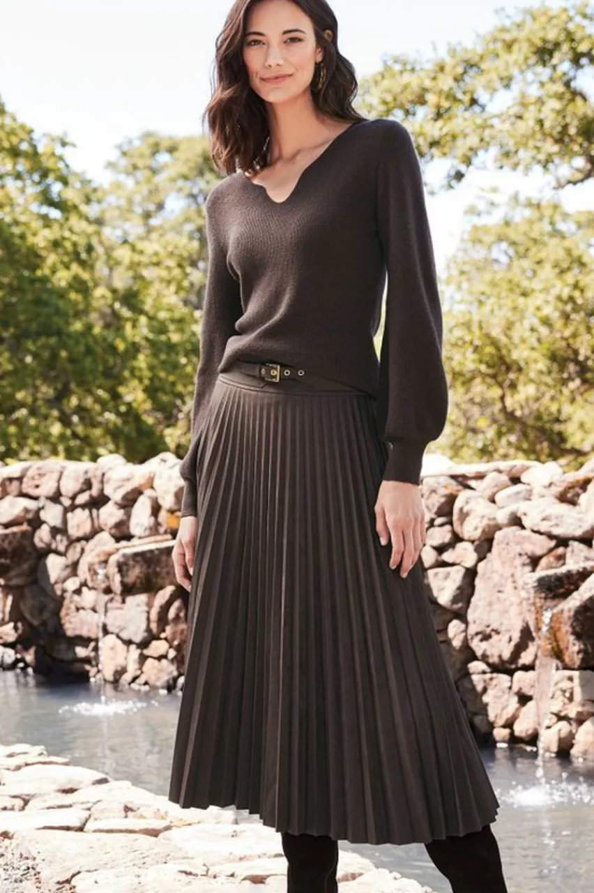 Discount Lavina Faux Suede Skirt Skirts