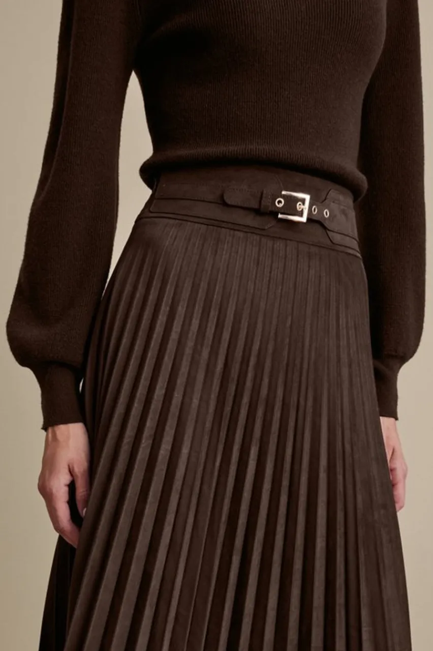 Discount Lavina Faux Suede Skirt Skirts