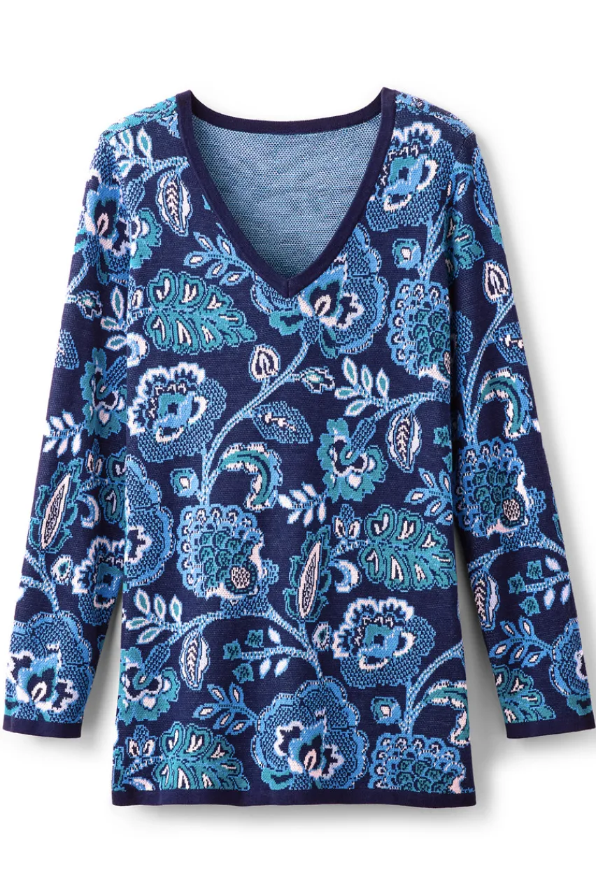 Outlet Leonor Jacquard Tunic Sweater Tops|Sweaters & Cardigans