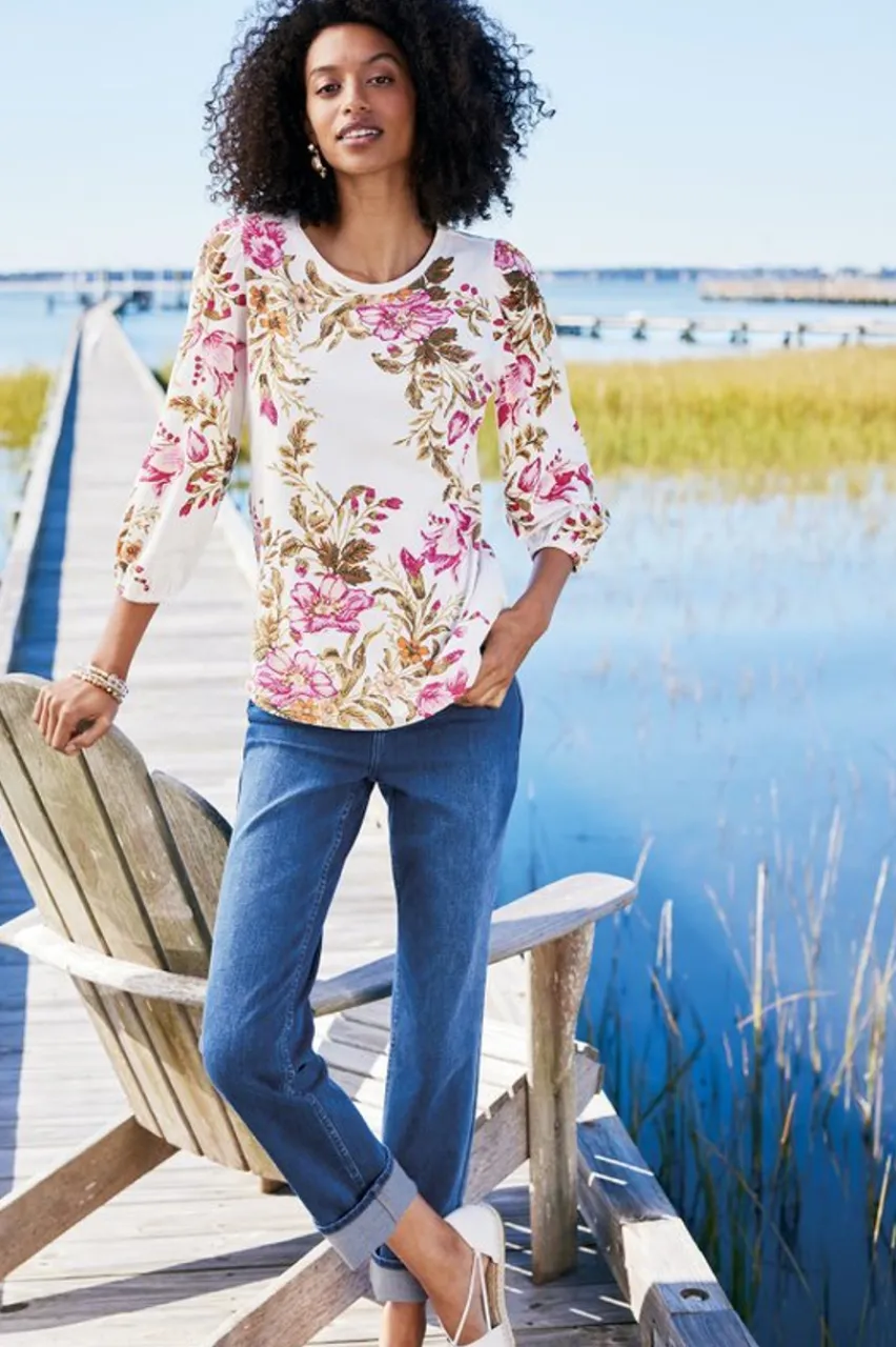 Discount Lesley Printed Top Tops