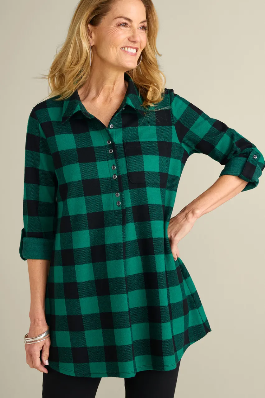 Sale Mad About Plaid Tunic Tops|Tunics & Leggings