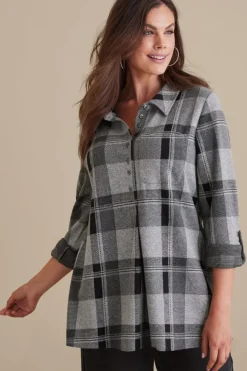Sale Mad About Plaid Tunic Tops|Tunics & Leggings