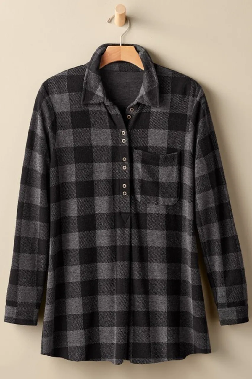 Sale Mad About Plaid Tunic Tops|Tunics & Leggings