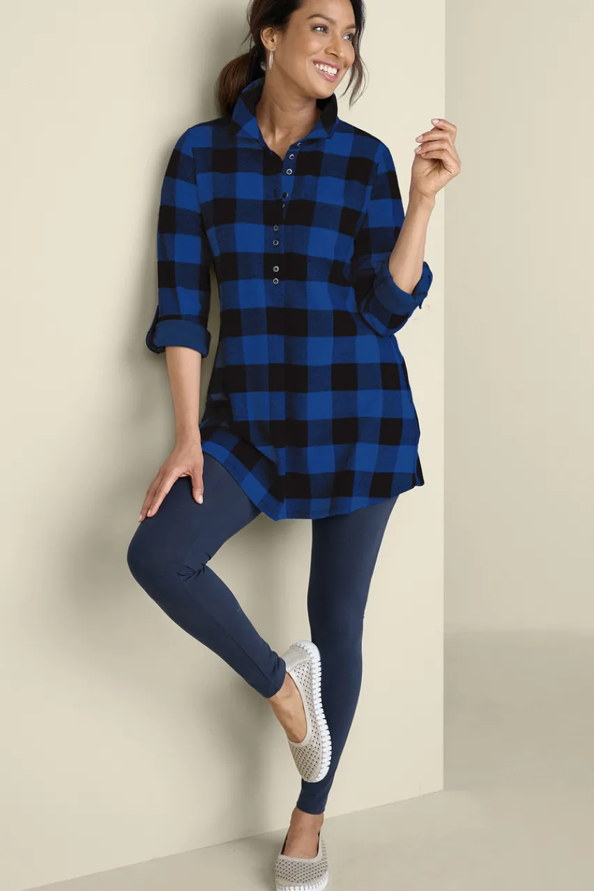 Sale Mad About Plaid Tunic Tops|Tunics & Leggings