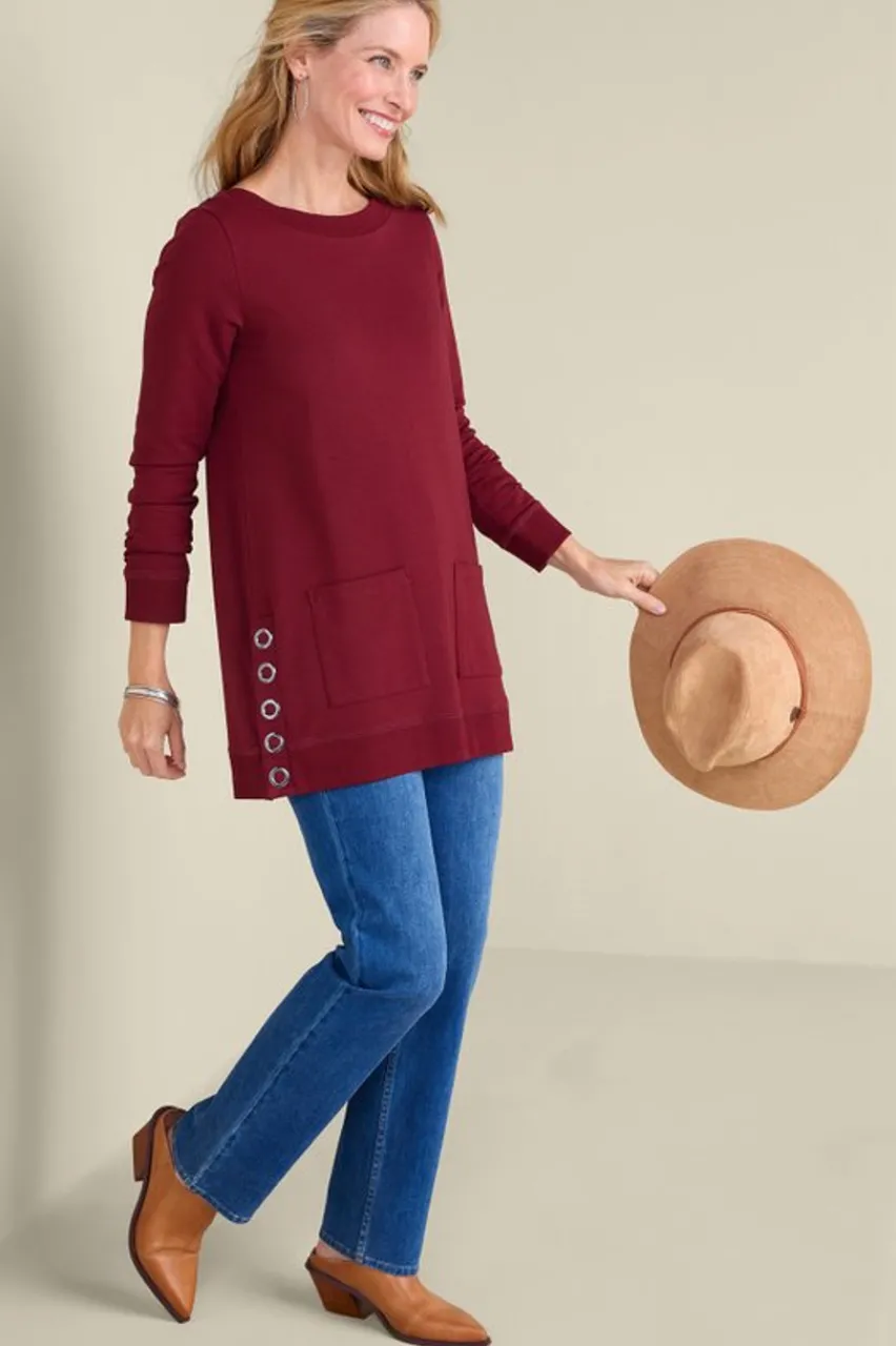 Discount Make It Snappy Pullover Tops