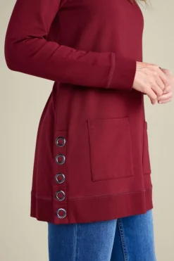 Discount Make It Snappy Pullover Tops