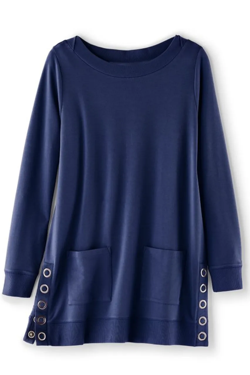 Discount Make It Snappy Pullover Tops