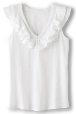 New Marybeth Ruffle Tank Tops