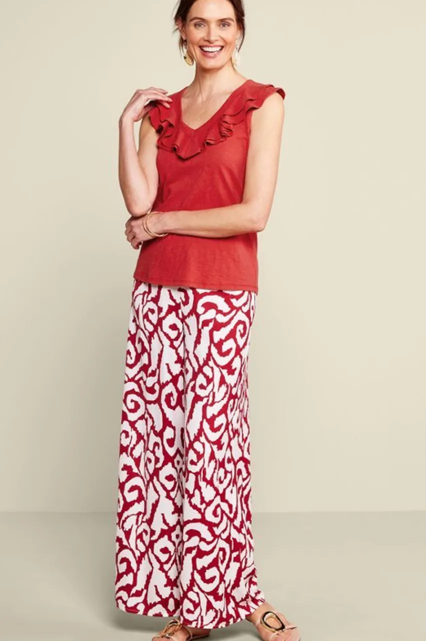 New Marybeth Ruffle Tank Tops