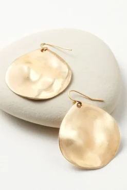 Clearance Meza Hammered Disc Earrings Jewelry|Earrings