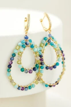 Outlet Mimi Beaded Hoop Earrings Jewelry|Earrings