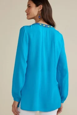 Sale Nellie Gauze Tunic Tops