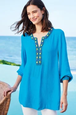 Sale Nellie Gauze Tunic Tops