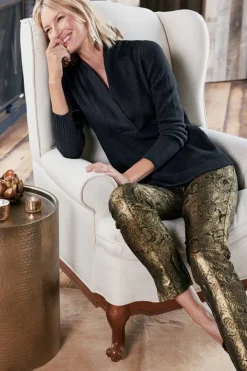 Discount Nevina Jacquard Trouser Pants