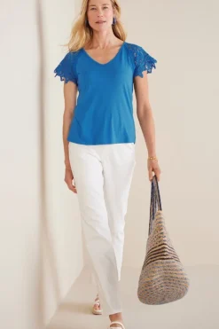 Discount Nikita Lace Sleeve Tee Tops