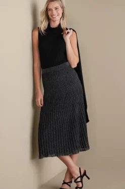 Online Nisha Knit Pleated Skirt Skirts