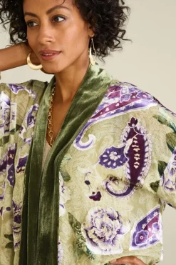 Discount Nomi Silk Blend Velvet Kimono Toppers|Jackets & Coats