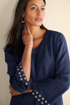 Sale Oceo Gauze Topper Tops|Toppers