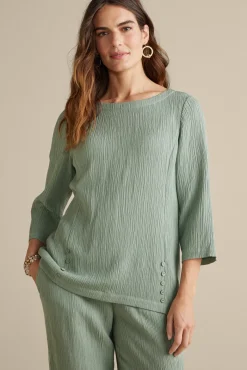 Hot Oceo Gauze Tunic Tops|Tunics & Leggings