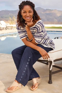 New Oceo Gauze Wide-Leg Pants Pants