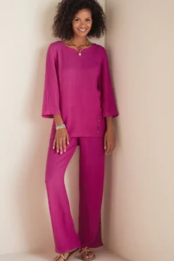 New Oceo Gauze Wide-Leg Pants Pants