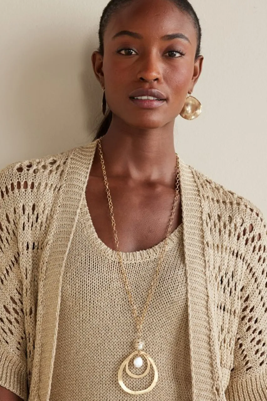 Discount Opaline Shimmer Cardigan Tops|Sweaters & Cardigans